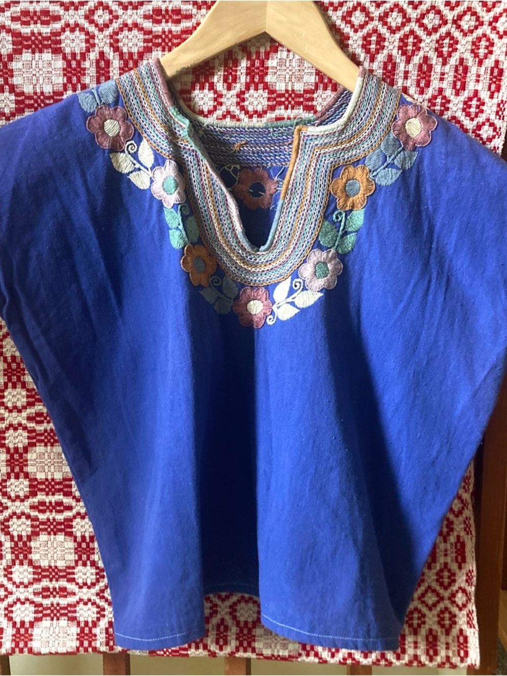 Vintage Embroidered Mexican Blouse
